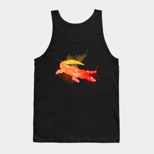 Crocodile Watercolor Lava Tank Top